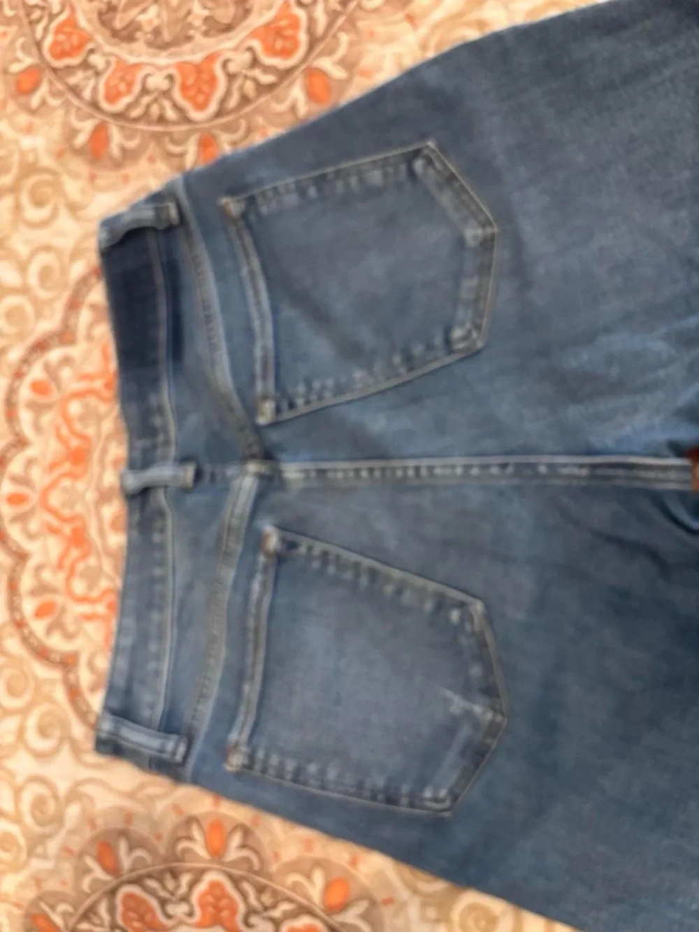 Abercrombie & Fitch Straight-Leg Mid-Blue Women's Jeans